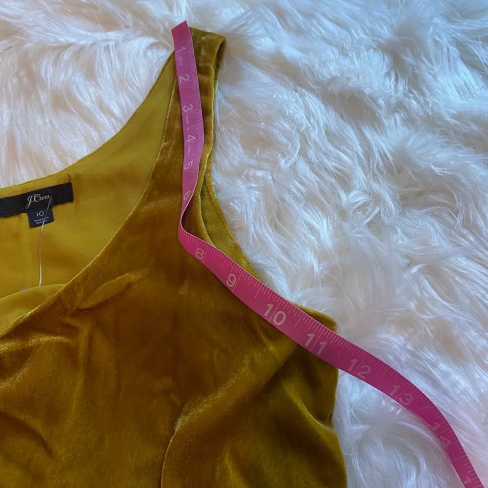 J.Crew NWT mustard yellow velvet boho top size medium